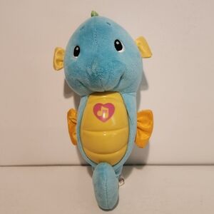 10” Fisher Price Soothe and Glow Seahorse Baby Lullaby Plush Stuffed Ani…